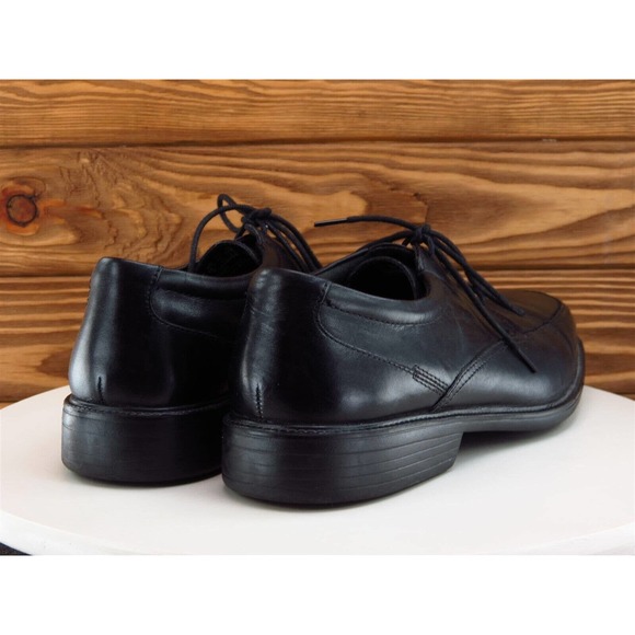 Bostonian Sz 10.5‎ Derby Oxfords Black Leather Men Lace Up Medium (D, M) - Picture 6 of 11